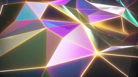 Sharp Facets Background Stock Footage 74365306