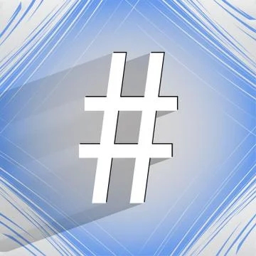 Sharp. Flat modern web design on a flat geometric abstract background Illustrazione stock