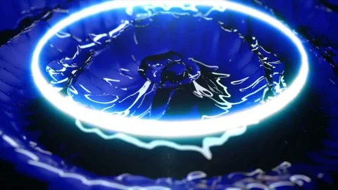 Sharp Fluid - Professional VJ Background Loop Video stock 80296317