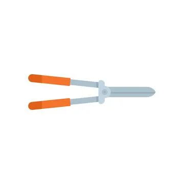 Sharp garden secateurs for taking care of plants Illustration