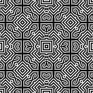 Sharp Geometric Arabesque Seamless Pattern Sharp abstract geometric islami... Stock Photos