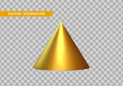 Sharp geometric cone cast volumetric. 3d Geometric Shapes Objects. Realistic  イラスト素材