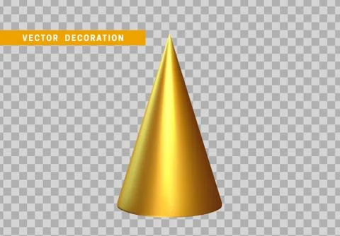 Sharp geometric cone cast volumetric. 3d Geometric Shapes Objects. Realistic  イラスト素材