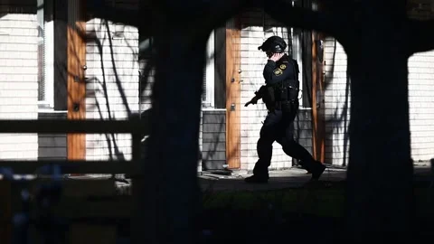 A sharp hand grenade was thrown Stock Footage 194932751