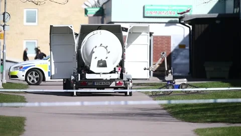 A sharp hand grenade was thrown Stock Footage 194932775