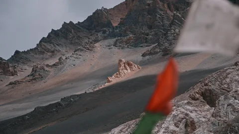 Sharp Himalayan Rocks in Remote Valley Stock Footage 308993919