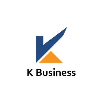 Sharp K Arrow Corporate Identity Stock Illustration