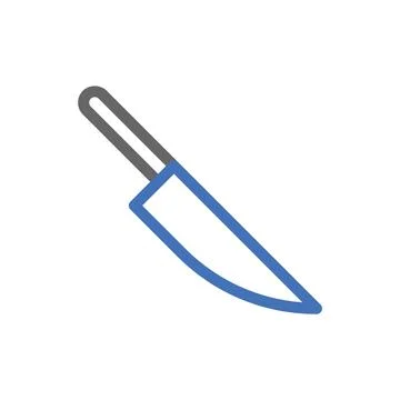 Sharp kitchen knife icon. Concept of cooking, cuisine, and culinary arts. Stock Illustration