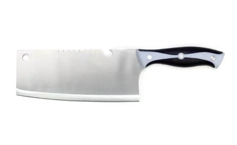 Sharp knife of the butcher Stock Photos