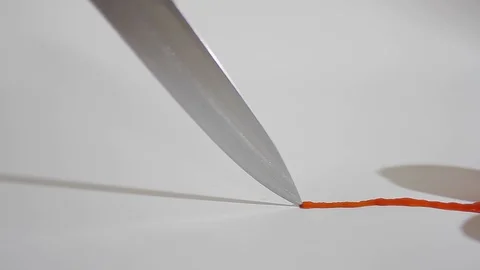 A sharp knife cuts chili tomatoes_1 Video stock 118451658