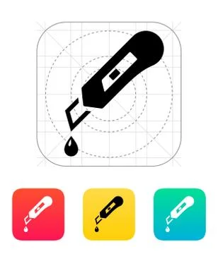Sharp knife icon 스톡 일러스트