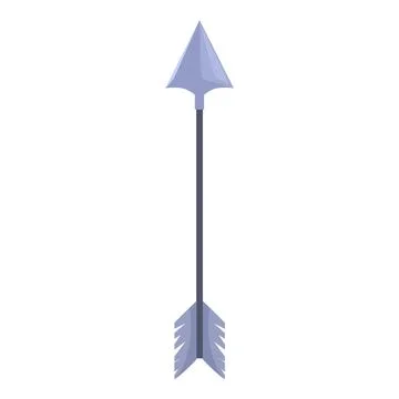 Sharp metal arrow pointing up weapon illustration Stock Illustration