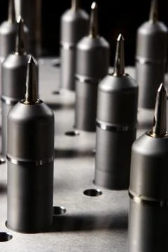 Sharp metal objects. Stock Photos