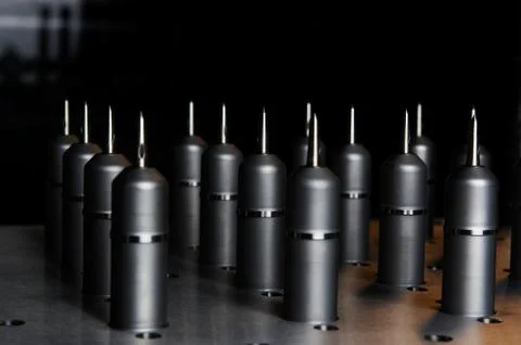 Sharp metal objects. Stock Photos