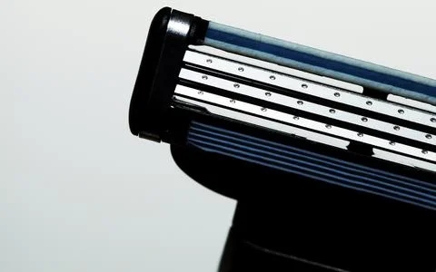 Sharp Metal Razor Blade Shaving Machine Stock Photos