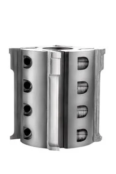 Sharp milling cutter isolated on white background Foto stock