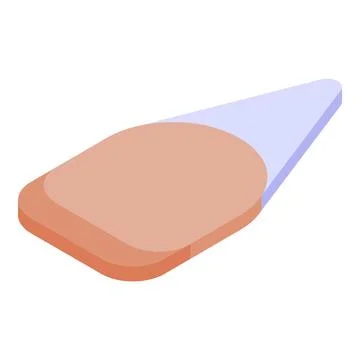 Sharp nail shape icon, isometric style Stock Illustration