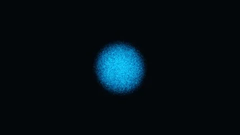 Sharp Particle Boundary Blurs Slowly Through Pure Diffusion Stock-Footage 344514514