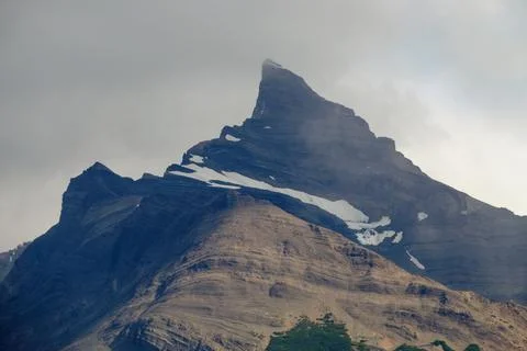 Sharp peak of Cerro Perito Moreno Stock Photos