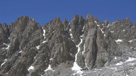 Sharp peaks of rock Stock Footage 77246853