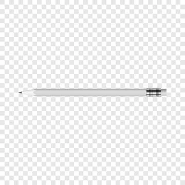 Sharp pencil and eraser mockup, realistic style Stock Illustration