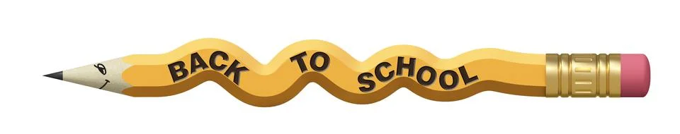 Sharp pencil. Back to school. 3D surrealism. 3D render. School supplies. Stock Illustration