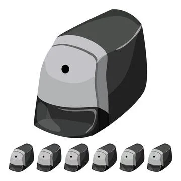 Sharp pencil sharpen cartoon vector graphic 스톡 일러스트