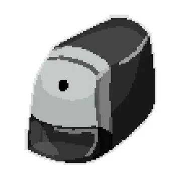 Sharp pencil sharpen pixel art vector illustration Stock Illustration