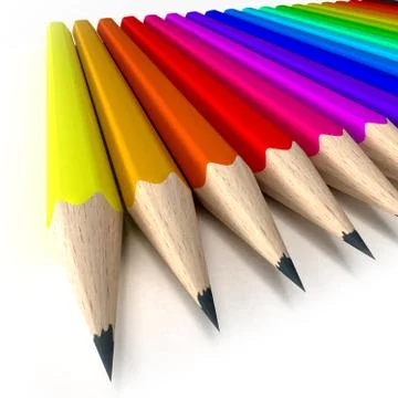 Sharp pencil tips Stock Illustration