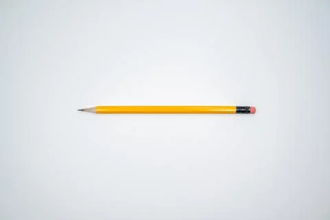 Sharp pencil with white background Stock Photos