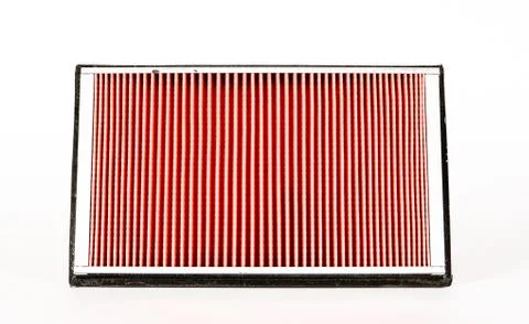 Sharp photo of engine air intake filter Stock Photos
