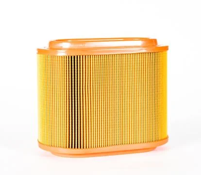 Sharp photo of engine air intake filter Stock Photos