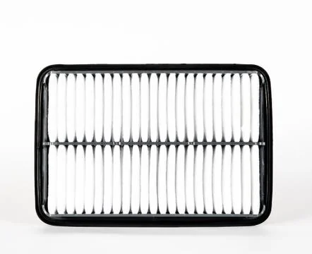Sharp photo of engine air intake filter Stock Photos