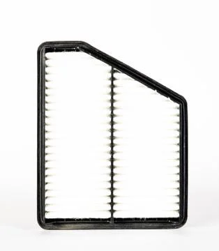 Sharp photo of engine air intake filter Stock Photos