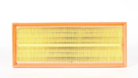Sharp photo of engine air intake filter Stock Photos