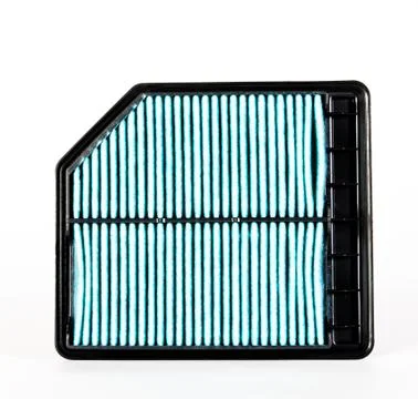 Sharp photo of engine air intake filter Stock Photos