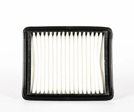 Sharp photo of engine air intake filter Stock Photos