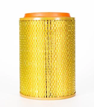 Sharp photo of engine air intake filter Stock Photos