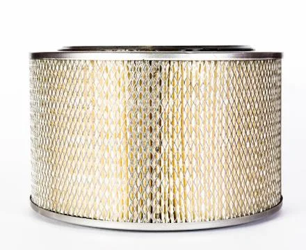 Sharp photo of engine air intake filter Stock Photos