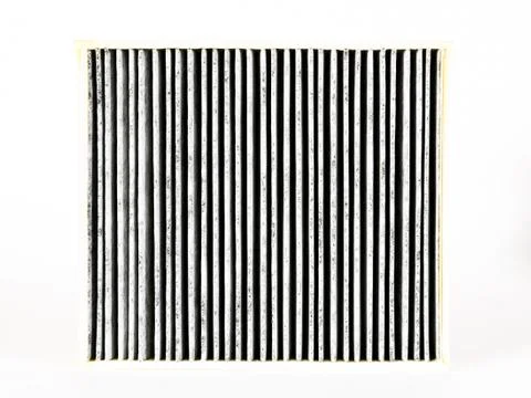 Sharp photo of engine air intake filter Stock Photos