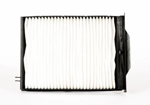 Sharp photo of engine air intake filter Stock Photos