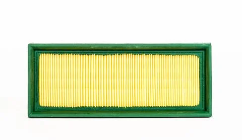 Sharp photo of engine air intake filter Stock Photos