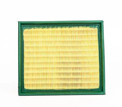 Sharp photo of engine air intake filter Stock Photos