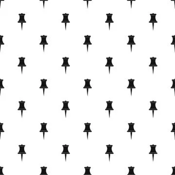 Sharp pin pattern seamless Stock Illustration