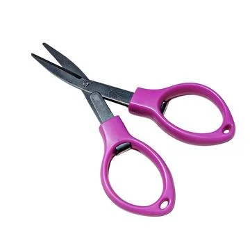 Sharp Pink Handle Craft Scissors Stock Photos