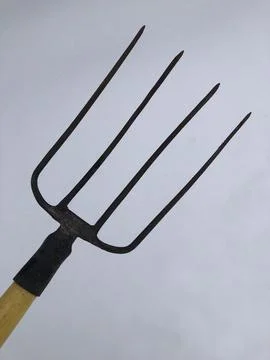 Sharp pitchfork up prick Stock Photos