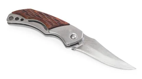 Sharp pocket knife close-up 写真素材