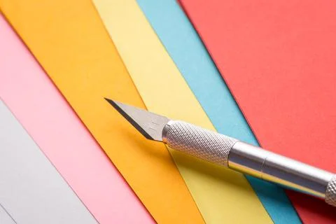 Sharp professional scalpel Stockfoto's