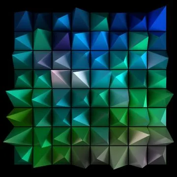 Sharp random pyramids. Abstract futuristic background. イラスト素材