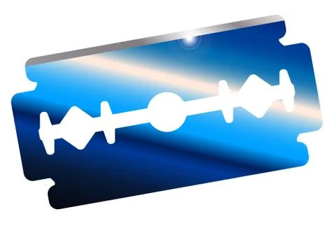 Sharp Razor Blade Stock Illustration